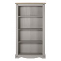 Corona Grey Wax Medium Bookcase