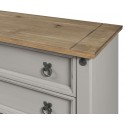 Corona Grey Wax Small 4 Drawer Chest