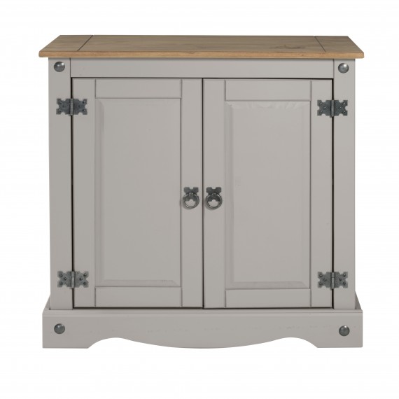 Corona Grey Wax 2 Door Cupboard