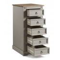 Corona Grey Wax 5 Drawer Narrow Chest