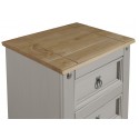 Corona Grey Wax 5 Drawer Narrow Chest