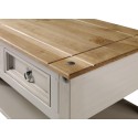 Corona Grey Wax 2 Drawer Coffee Table