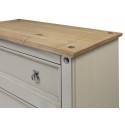 Corona Grey Wax Compact 4 Drawer Chest