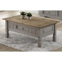 Corona Grey Wax Coffee Table