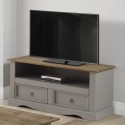 Corona Grey Wax Flat Screen TV Unit