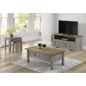 Corona Grey Wax 3 Door Sideboard