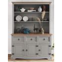 Corona Grey Wax 3 Door Dresser