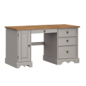 Corona Grey Wax Straight Computer Desk