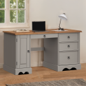 Corona Grey Wax Straight Computer Desk