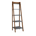 Corona Grey Wax Ladder Bookcase Corona Grey Wax Ladder Bookcase