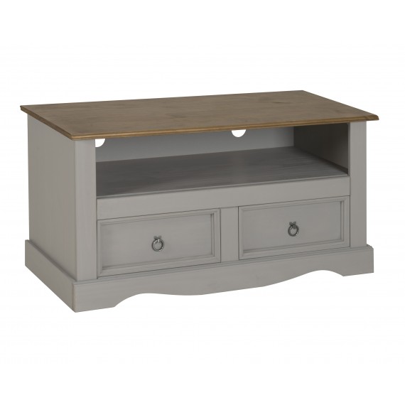 Corona Grey Wax Flat Screen TV Unit