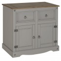 Corona Grey Wax 2 Door Sideboard