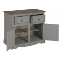 Corona Grey Wax 2 Door Sideboard