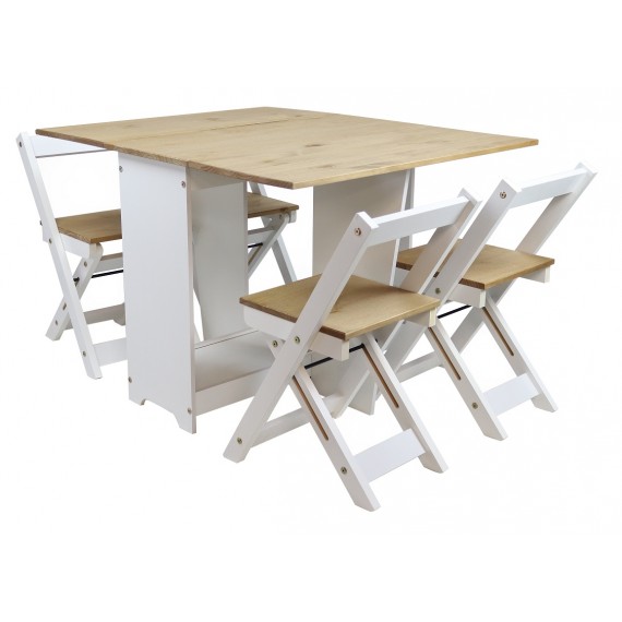 Corona White Butterfly Dining Set