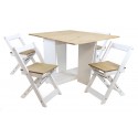 Corona White Butterfly Dining Set