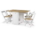 Corona White Butterfly Dining Set