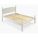 Corona White 4’6” Low End Bed Frame