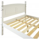 Corona White 4’6” Low End Bed Frame