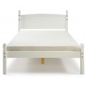 Corona White 4’6” Low End Bed Frame