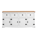 Corona White 4 Door Sideboard Corona White 4 Door Sideboard