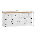 Corona White 4 Door Sideboard Corona White 4 Door Sideboard
