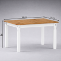 Corona White 4'0" Dining Table