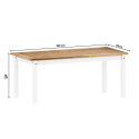 Corona White 6'0" Dining Table & 6 Chairs