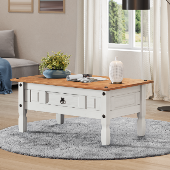 Corona White Coffee Table