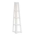 Corona White Corner Ladder Bookcase