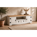 Corona White Large Widescreen TV Unit