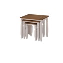 Corona White Piccolo Nest of Tables