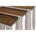 Corona White Piccolo Nest of Tables