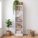 Corona White Tall Narrow Bookcase Corona White Tall Narrow Bookcase