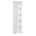 Corona White Tall Narrow Bookcase Corona White Tall Narrow Bookcase