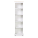 Corona White Tall Narrow Bookcase Corona White Tall Narrow Bookcase