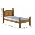Corona 3'0" Low Foot End Bed Frame Corona 3'0" Low Foot End Bed Frame