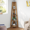 Corona Corner Ladder Bookcase