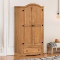 Corona 2 Door 1 Drawer Wardrobe