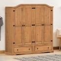 Corona 4 Door 2 Drawer Wardrobe