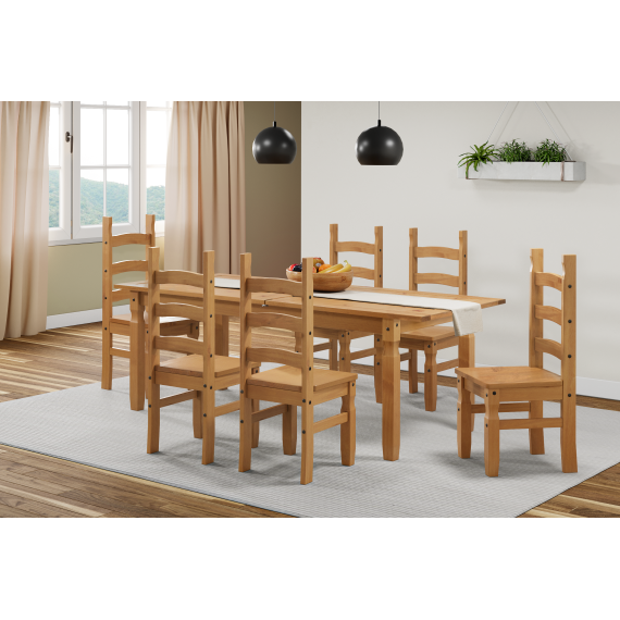Corona Large Extending Dining Table & 6 Chairs Corona Large Extending Dining Table & 6 Chairs