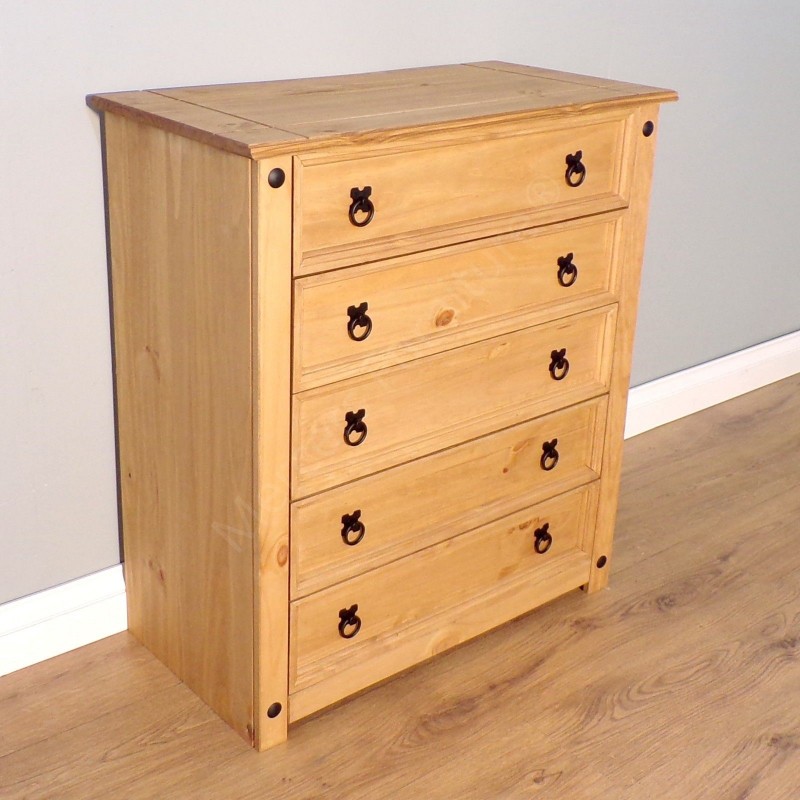 Corona Small 5 Drawer Chest