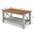 Cottage Grey Bench