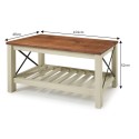 Cottage White Bench