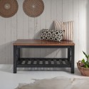 Cottage Black Bench
