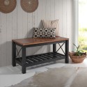 Cottage Black Bench