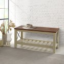 Cottage White Bench