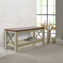 Cottage White Bench