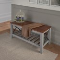 Cottage Grey Bench