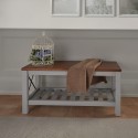 Cottage Grey Bench