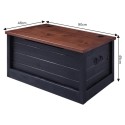 Cottage Black Blanket Box